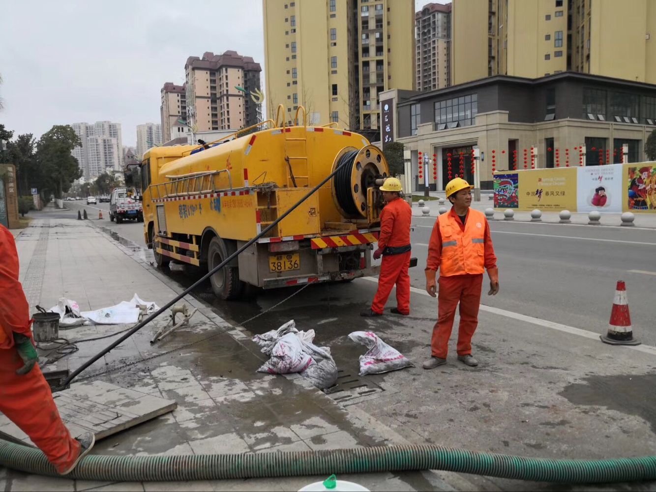 亚东排污管道清淤-管道清洗